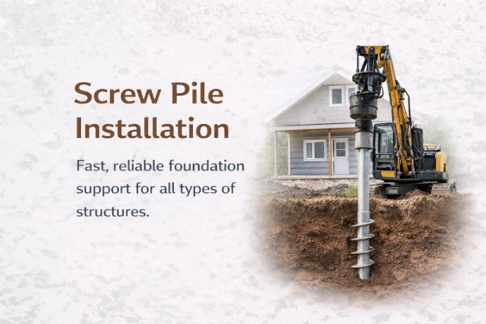 leer ventures ltd screw pile installation